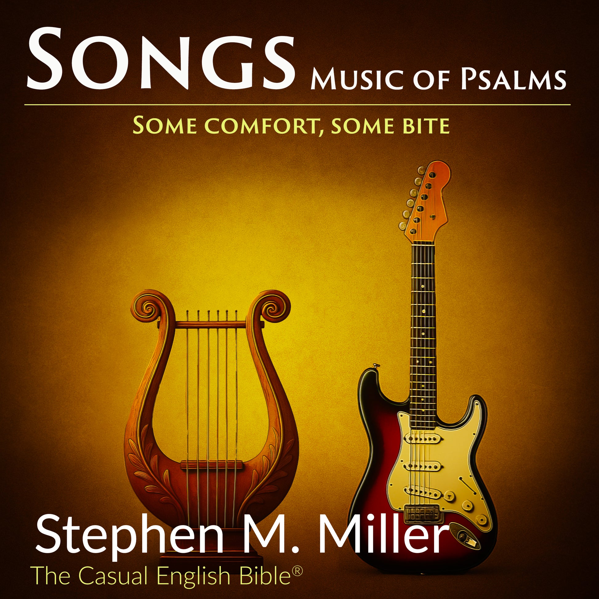 “Songs: Music of the Psalms DVD cover — lyre and guitar artwork.”